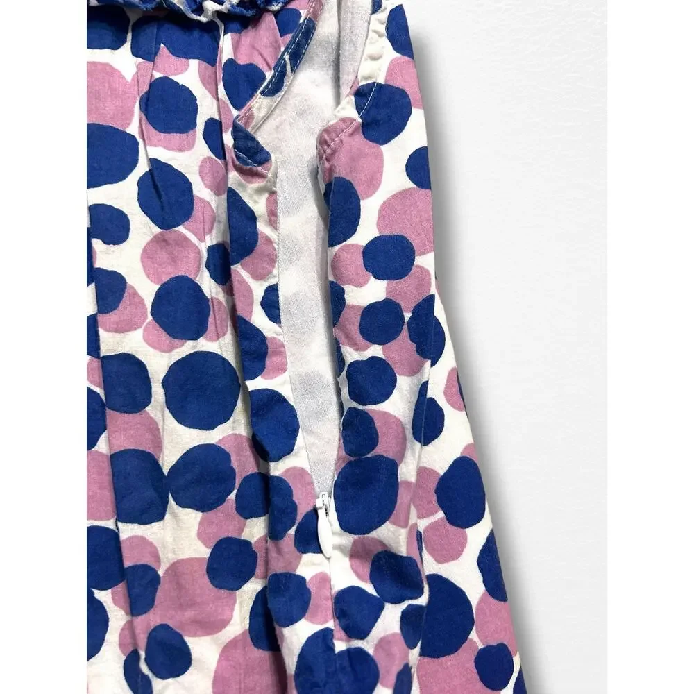 Mini Boden Polka Dot Ruffle Dress, Size 9/10